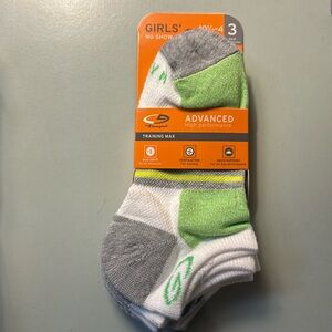 NWT Girls champion 3pk socks no show